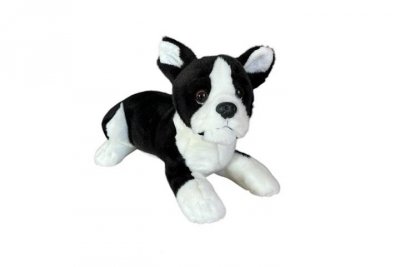 DUBI PLUSZ Pies boston terrier leżący 28cm 32164