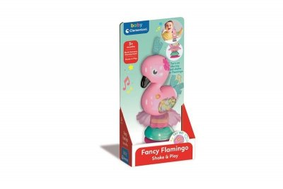 CLEMENTONI - ZABAWKI CLE BABY grzechotka muzyczna Modny flaming 17572