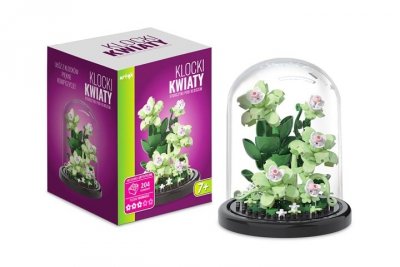 ARTYK Klocki kwiaty storczyki klosz 204el 136931