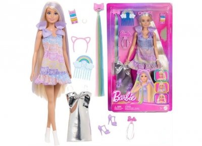 MATTEL Barbie zabawa włosami blondynka lalka+akc JCT72 /6