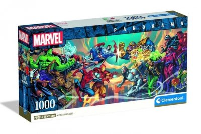 CLEMENTONI - PUZZLE CLE puzzle 1000 PanoramaComp.Heroes vs.Villa.37056