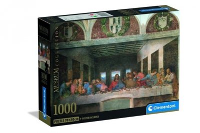 CLEMENTONI - PUZZLE CLE puzzle 1000 CompactMus.LeonardoCenacolo 39965