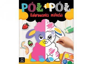 AKSJOMAT Pół i pół Kolorowanka malucha z owcą 38733