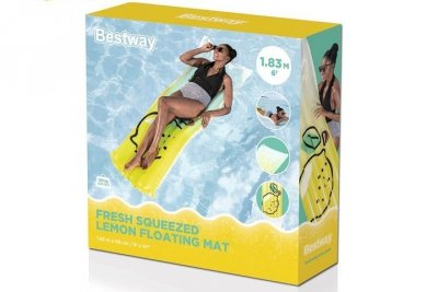 BESTWAY Materac dmuchany 183x69 cytrynka B44122 63492