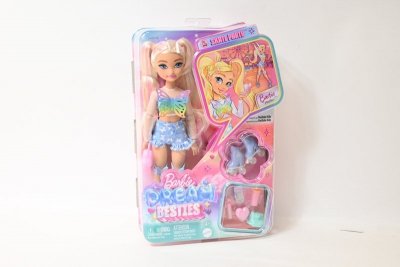 MATTEL Barbie Besties lalka modowa na wrotkach JFX96