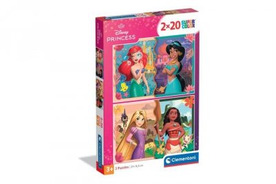 CLEMENTONI - PUZZLE CLE puzzle 2x20 SuperKolor Princess 24092