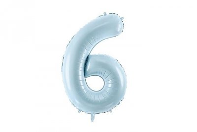 PARTYDECO Balon fol.Cyfra 6 72cm j.nieb.34785