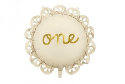 PARTYDECO Balon fol.pastylka z falb.One mix 51,5x51,5 45477