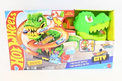MATTEL HW City Zakręcony tor remiza T-Rexa JBM73 /2