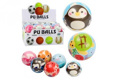 TRIFOX Piłka piankowa zwierzęta 24/box A-0801 82842
