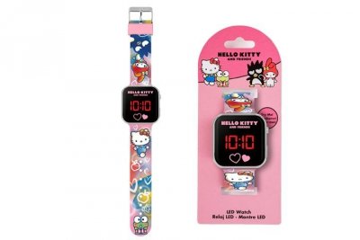 KIDS EUROSWAN HISZPANIA Hello Kitty zegarek cyfrowy LED HK50151 87625