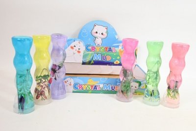 TOPGIFTS Slime brokat z motylkiem 6szt/disp TG78393 45449