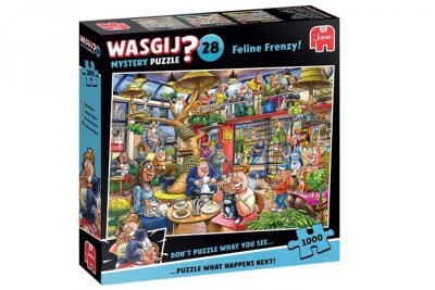 TM TOYS TMT Puzzle 1000 Wasgij Mystery Koci obłęd 02859