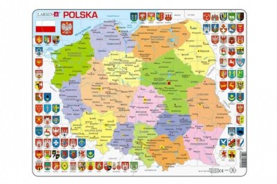 TACTIC Larsen Polska mapa pilityczna LA-K97 12205