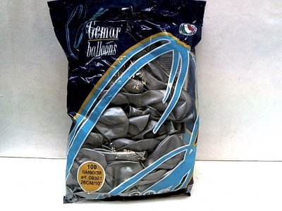 GODAN Balony GM90 metal 10" srebrny A100 GM90/38 93810