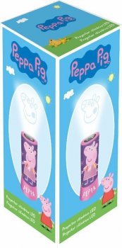 Projektor cylindryczny LED 20x9,5cm Świnka Peppa PP17026 Kids Euroswan - WYSYŁKA 24H