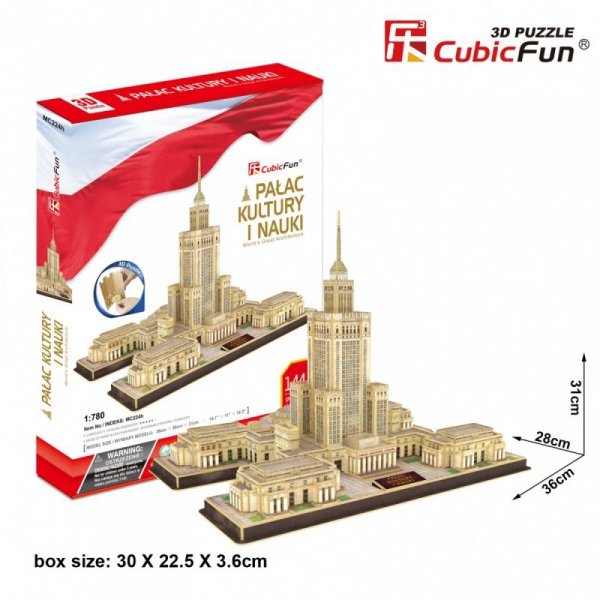 Cubic Fun Puzzle 3D Palac Kultury i Nauki, 144 elementy