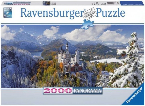 Ravensburger Polska Puzzle Panorama 2000 elementów Zamek Neuschwanstein