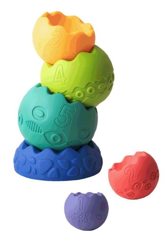 Hencz Toys Piramida sensoryczna pastelowa