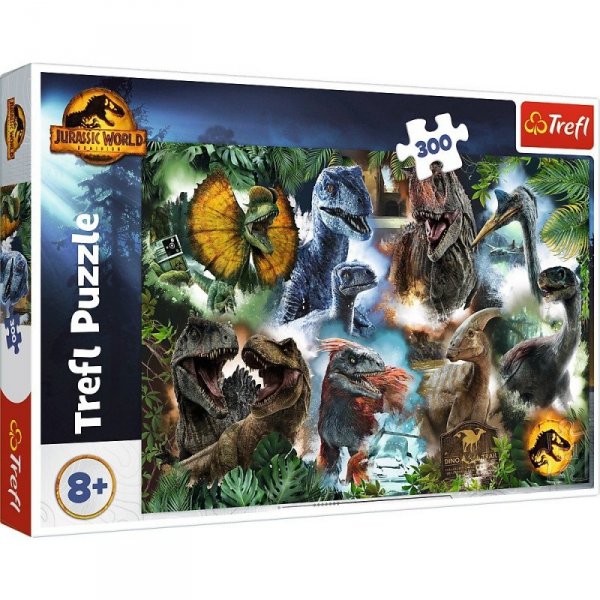 Trefl Puzzle 300 elementów Ulubione dinozaury Jurassic World