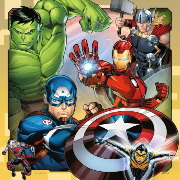 Ravensburger Polska Puzzle 3x49 elementów Marvel Avengers