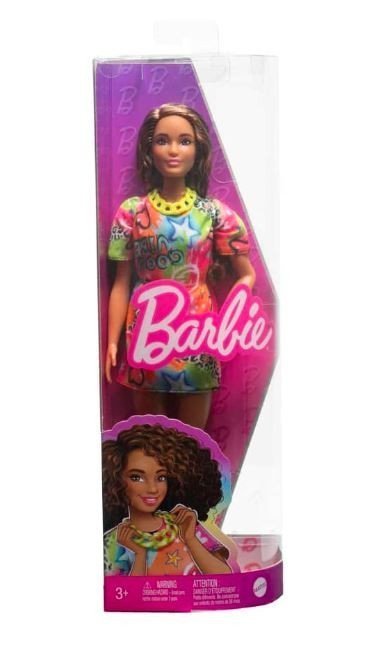 Mattel Lalka Barbie Fashionistas sukienka w graffiti