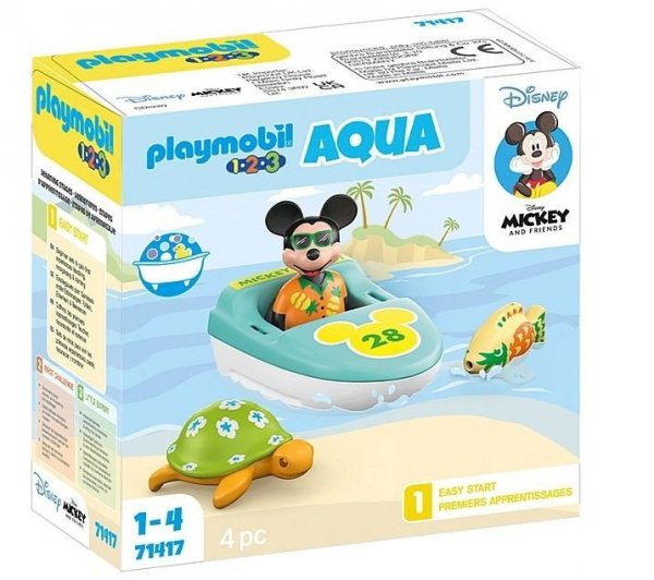 Playmobil Zestaw z figurką 1.2.3 Disney 71417 Myszka Miki i wycieczka łódką
