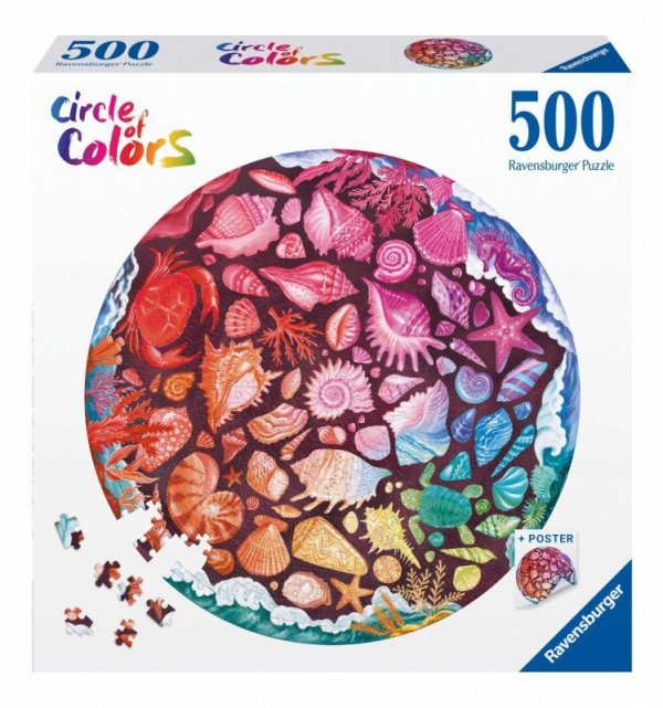 Ravensburger Polska Puzzle 500 elementów Paleta kolorów Muszle