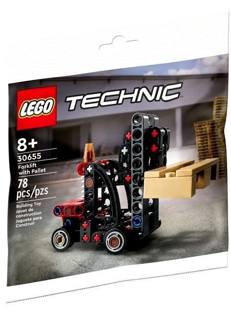 LEGO Klocki Technic 30655 Wózek widłowy z paletą - WYSYŁKA 24H