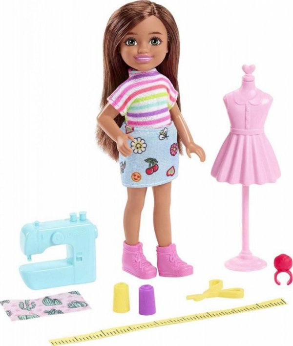 Mattel Lalka Barbie Chelsea Możesz być Kariera Projektantka mody