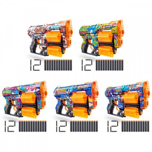 ZURU X-Shot Wyrzutnia Skins Dread Sonic the Hedgehog