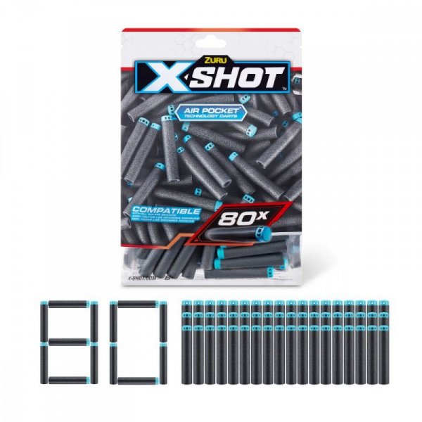 ZURU X-Shot Zestaw Strzałek Excel 80 strzałek