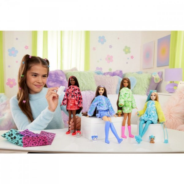 Mattel Lalka Barbie Cutie Reveal Piesek - Żaba
