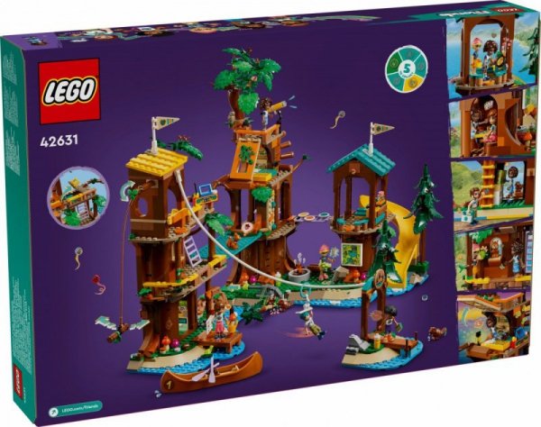 LEGO Klocki Friends 42631 Domek na drzewie na obozie kempingowym