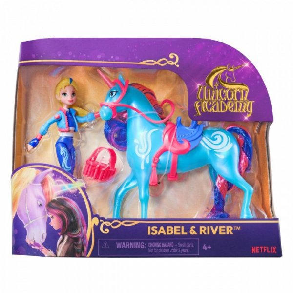 Spin Master Figurki Akademia Jednorożców Lalka Isabel i jednorożec River