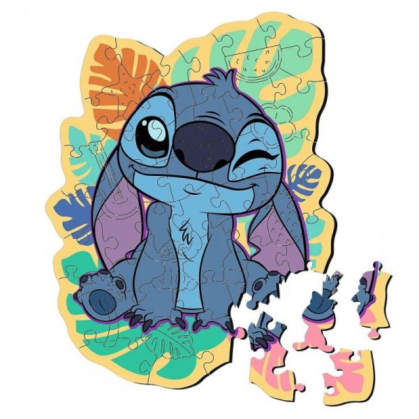 Trefl Puzzle drewniane Wesoły Stitch