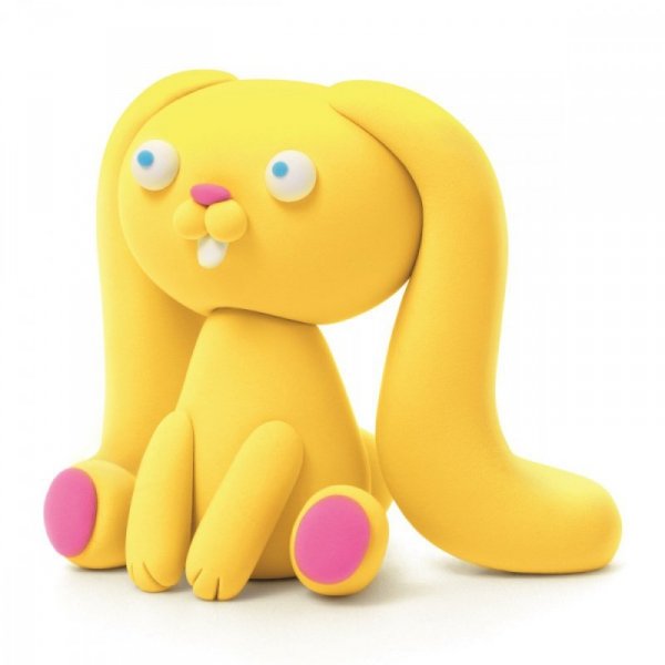 Tm Toys Masa plastyczna Hey Clay Figurka Puchate zwierzaki, Królik