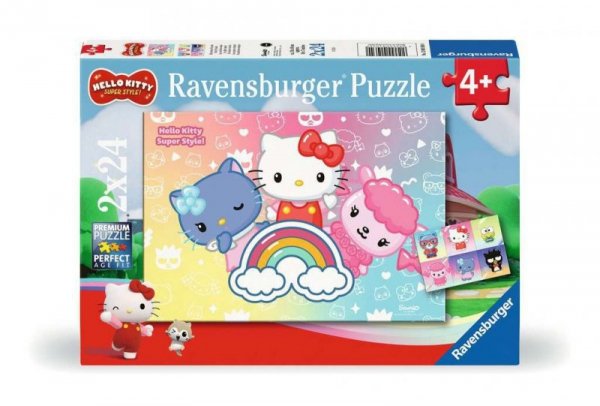 Ravensburger Polska Puzzle 2x24 elementy Hello Kitty