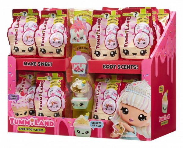MGA Figurka Yummiland Num Noms Body Scent Display 24 sztuki