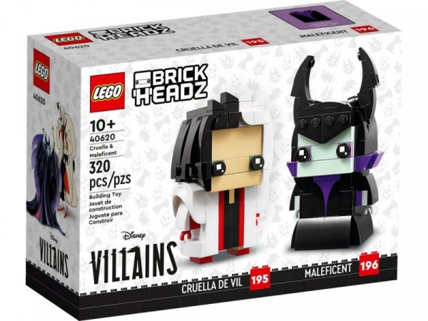 LEGO Klocki BrickHeadz 40620 Cruella i Diabolina