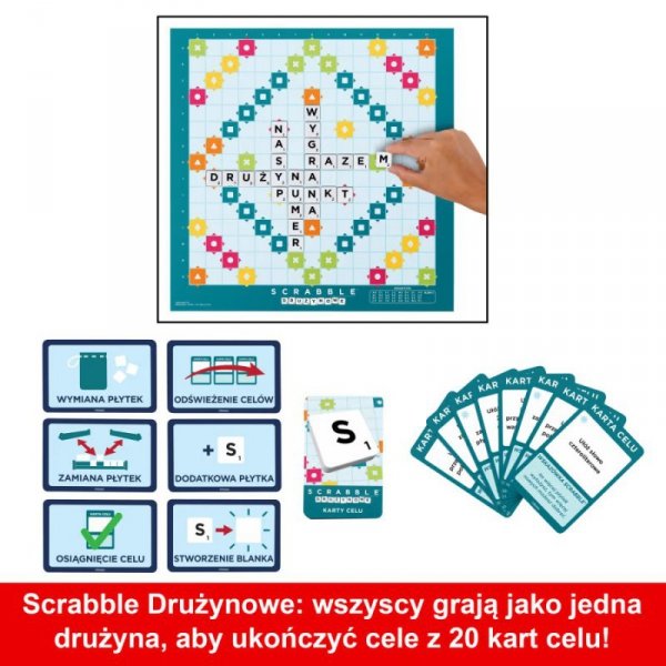 Mattel Gra Scrabble 2w1