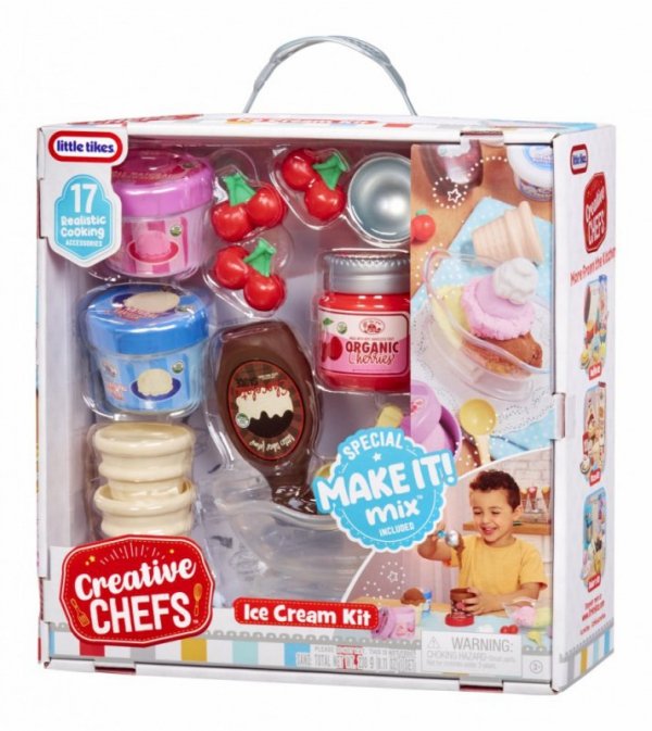 Little Tikes Zestaw do lodów Creative Chefs + 17 akcesoriów