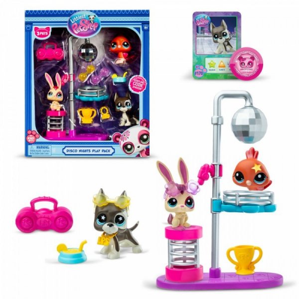 Tm Toys Zestaw figurek Littlest Pet Shop G7 S3 Disco z 3 figurkami