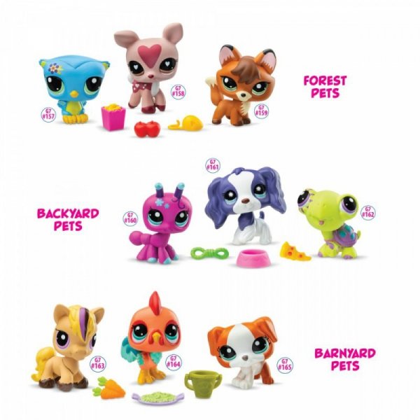 Tm Toys Zestaw figurek Littlest Pet Shop G7 S3 Pet Trios Tuba 3-pak