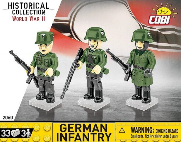 Cobi Klocki Klocki Niemiecka piechota - Zestaw 3 figurek