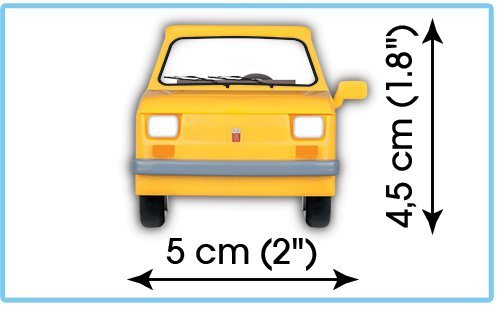 COBI 24530 Youngtimer Polski Fiat 126P 71 klocków