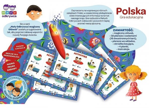 PROMO Polska Gra edukacyjna Mały Odkrywca i magiczny Ołówek 02114 Trefl p6