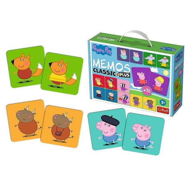 PROMO Gra edukacyjna dla dzieci Memos Classic & plus Świnka Peppa 02270