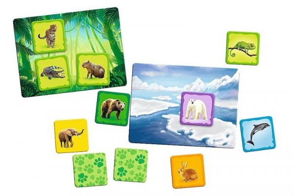 PROMO Zwierzęta Świata Rodzina Treflików gra edukacyjn 02337 Trefl