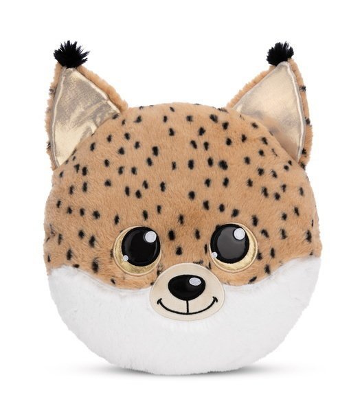 NICI 61369 Poduszka przytulanka okrągła 32x32cm Ryś Lenzo GLUBSCHIS